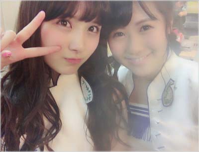 AKB48西野未姫と大和田南那のツーショット写真