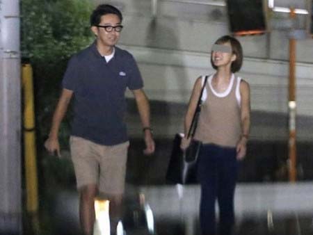 矢作兼と彼女のツーショット写真