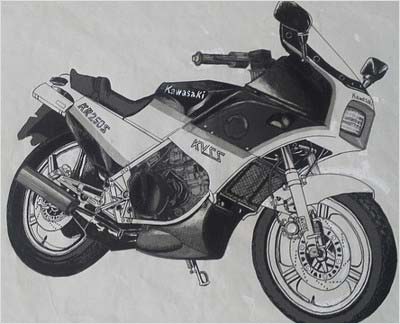 エスパー伊東が描いたバイクの絵