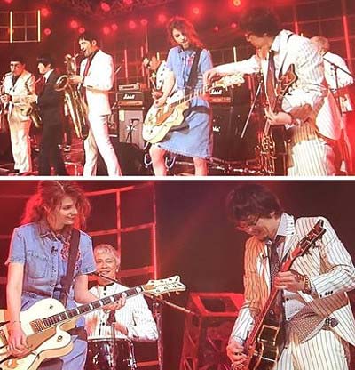 バズリズムでセッションした際のマギーと横山健