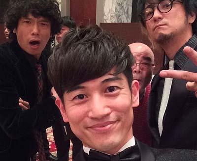 野久保直樹と上地雄輔、庄司智春の写真