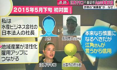 江角マキコが出雲市側に玉田を紹介