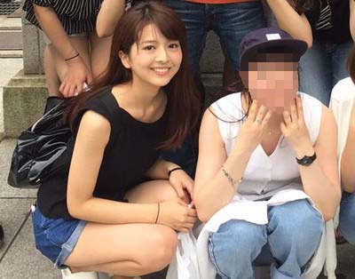 青山学院大学公認サークル『LEONEスポーツ愛好会』が投稿した集合写真に写る福田成美2枚目