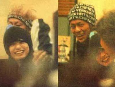 森田剛と上戸彩のツーショット