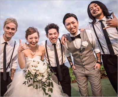 MAHとダーブロウ有紗の結婚式で撮影した写真