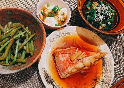 佐々木希の手料理(金目鯛の煮付け)