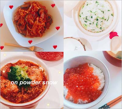 MACOがツイッターに投稿、白いテーブルの上に食事が並んでいる写真