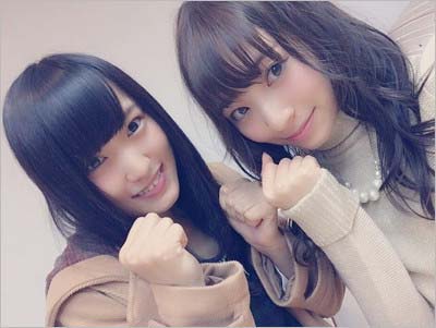 欅坂46の菅井友香と佐藤詩織