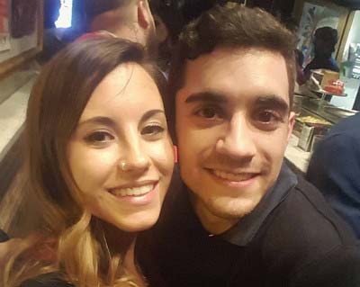 ハビエル・フェルナンデス選手と交際相手・パティ？の流出ツーショット写真2枚目