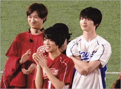 ジャニーズ大運動会で撮影の写真(Kis-My-Ft2の宮田俊哉と玉森裕太)