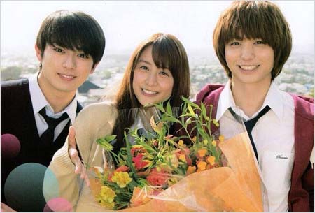 映画『ピーチガール』出演の真剣佑、山本美月、伊野尾慧