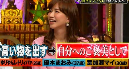 優木まおみが『今夜くらべてみました』出演、エルメス・バーキンについて言及していたシーンのスクリーンショット5枚目