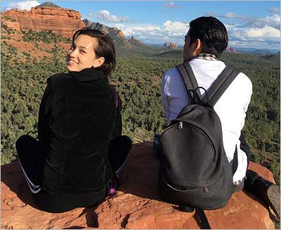 水原希子とネイリスト・松永英地のツーショット