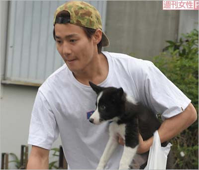 野村周平と愛犬・スヌープ