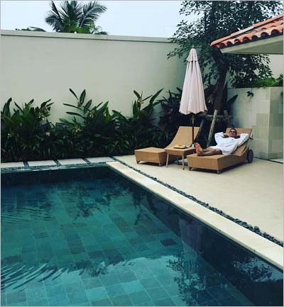 沖縄のホテルに滞在していたハビエル・フェルナンデス