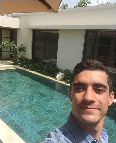 ハビエル・フェルナンデス選手がインスタグラムに投稿したホテルの写真