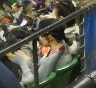 2015年の楽天オープンで撮影された観月あこ&占い師・観月明希の横並び写真