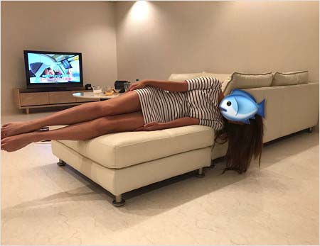 ざわちんがツイッターに投稿したダレノガレ明美の自宅内部の写真