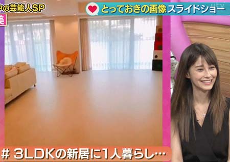 ダレノガレ明美がダウンタウンDXで公開した自宅内部の写真