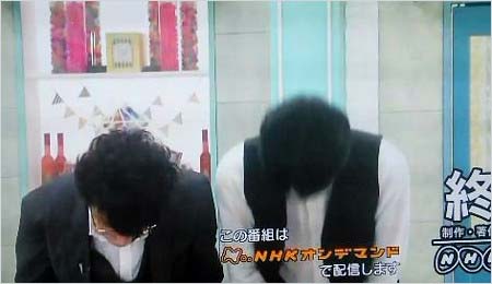 7月14日放送の『あさイチ』でユースケ・サンタマリア&井ノ原快彦が司会交代の件で視聴者を困惑させ、謝罪していたシーン2枚目