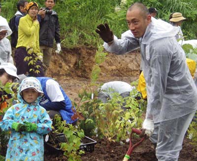 ABMORI2017に参加した市川海老蔵&長男・勸玄