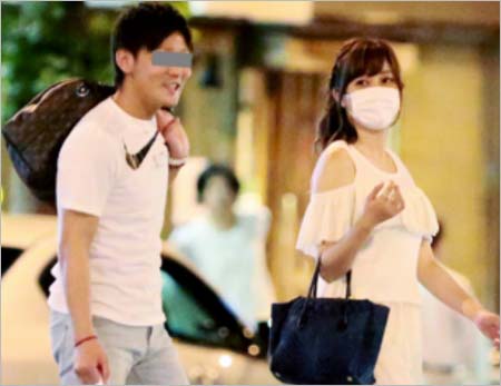 菊地亜美と彼氏のツーショット