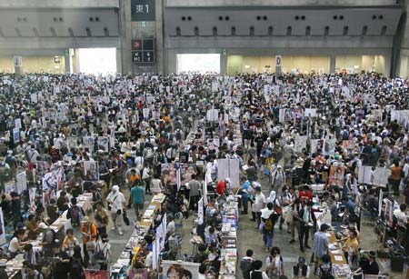 コミケ会場で撮影の写真