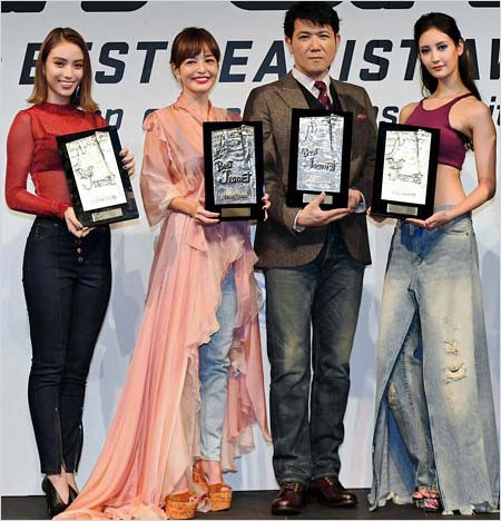 ベストジーニスト2017の滝沢カレン、梨花、別所哲也、菜々緒