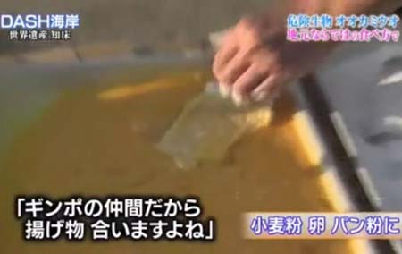 オオカミウオを調理する城島茂3枚目