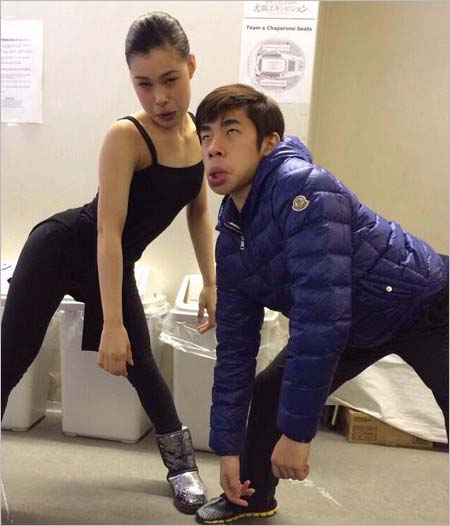 村上佳菜子&織田信成の変顔