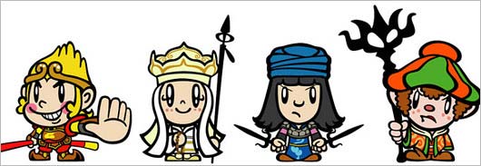 田中秀幸がデザインの『西遊記』キャラクター