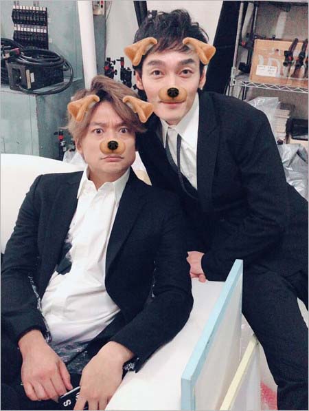 草彅剛&香取慎吾のツーショット