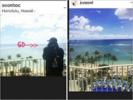 G-DRAGONとイ・ジュヨンの匂わせ投稿 南国