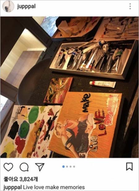 G-DRAGONとイ・ジュヨンの匂わせ投稿 絵画(イ・ジュヨン)