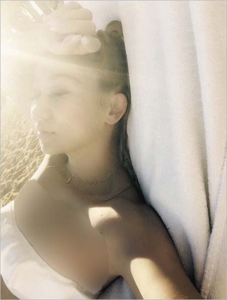 ブログに投稿した倖田來未の写真