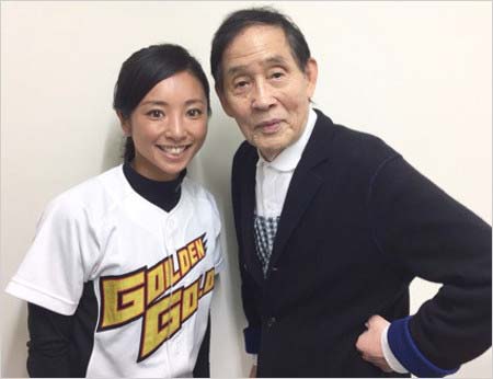 片岡安祐美&萩本欽一のツーショット