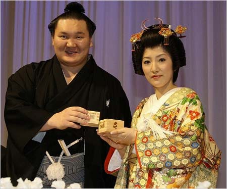白鵬と紗代子夫人