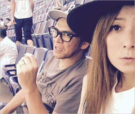 岡田圭右&岡田祐佳のツーショット