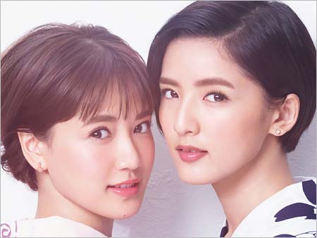 藤井萩花&藤井夏恋のツーショット写真