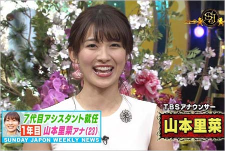 サンデー・ジャポン7代目アシスタント・山本里菜が初登場したシーン1枚目