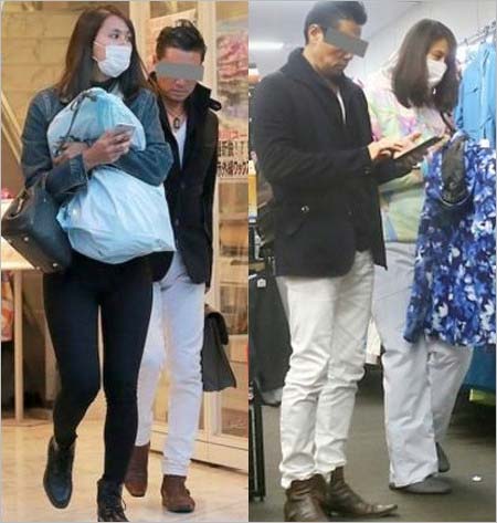 阿部桃子とK氏の買い物ツーショット