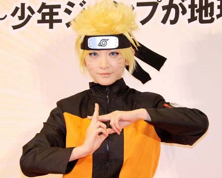 生駒里奈がうずまきナルトのコスプレ披露