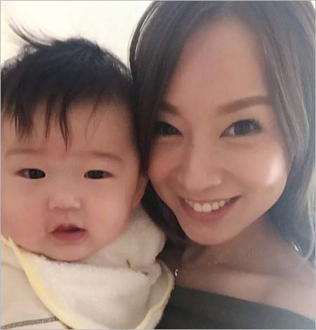 鈴木亜美と1歳の長男