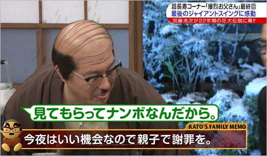 めちゃイケで「嫌なら見るな」発言をナイナイ岡村隆史と極楽とんぼ・加藤浩次が謝罪シーン3枚目