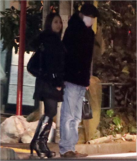 濱松恵と大沢樹生のツーショット