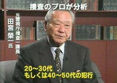 田宮榮一がプロファイリングした事件の犯人像