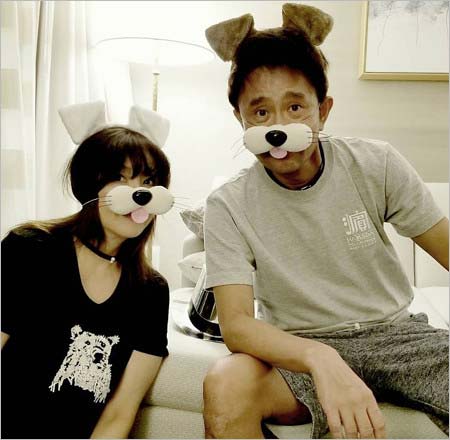 小川菜摘&浜田雅功のツーショット