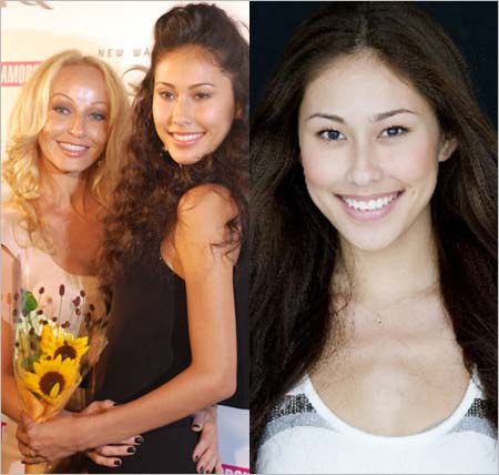 千昌夫と現在の妻アマンダ、次女のダニエラ