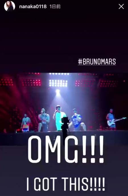 ブルーノ・マーズ撮影の七菜香