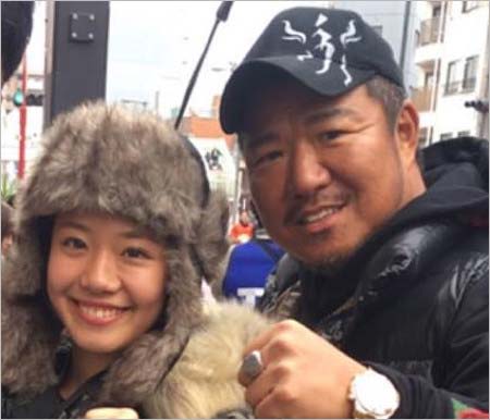 亀田姫月と亀田史郎のツーショット